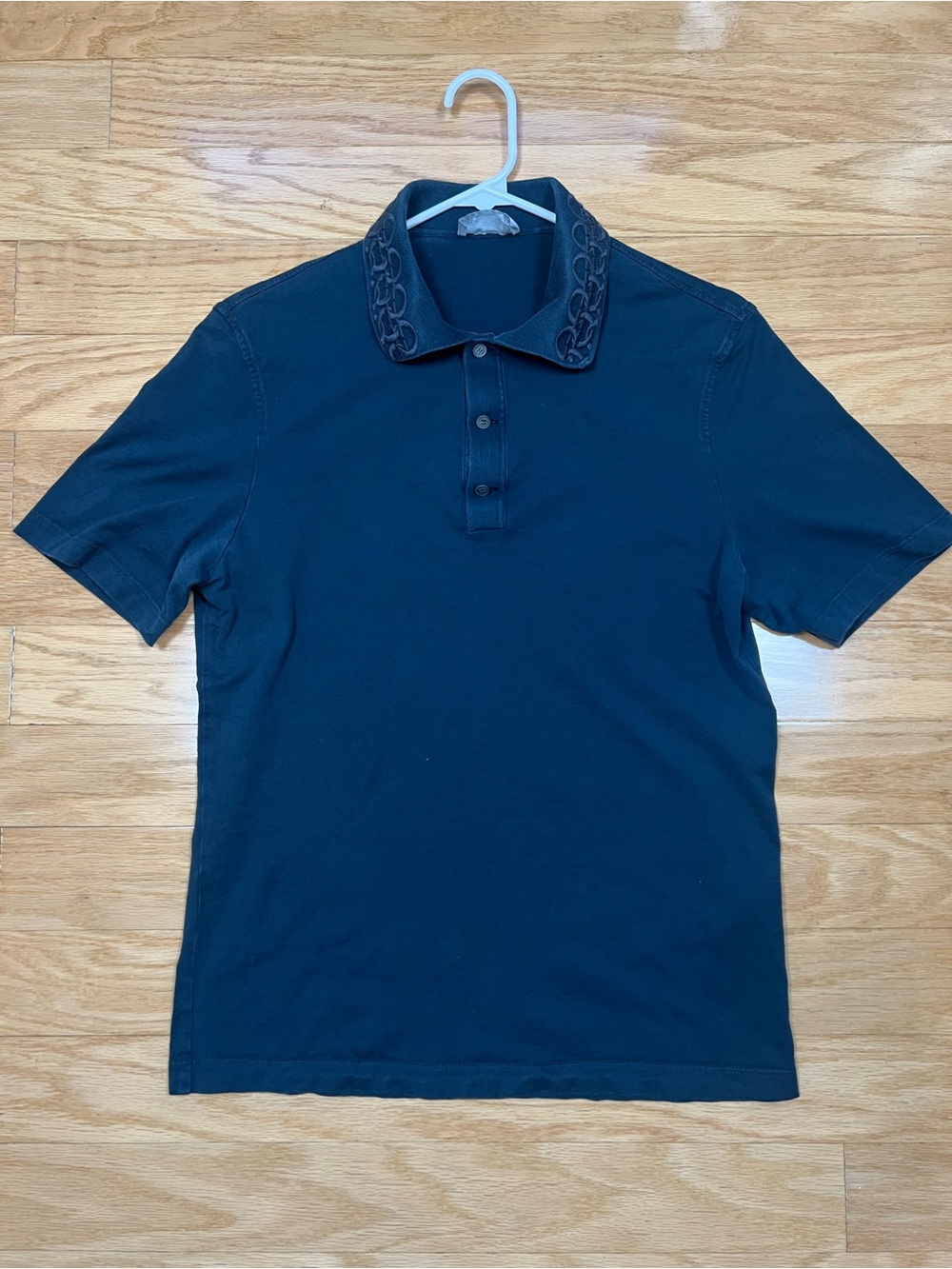 Salvatore Ferragamo Men Gancini Embroidered Collar Polo Shirt - Picture 5 of 9